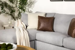 Barrett Reversible Sofa Chaise In Fisk Smoke