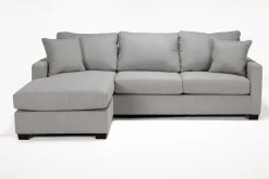 Barrett Reversible Sofa Chaise In Fisk Smoke