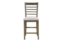 Barry Counter Height Dining Table, 4 Stools & Bench In Light Brown