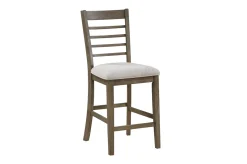 Barry Counter Height Dining Table, 4 Stools & Bench In Light Brown