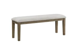 Barry Dining Table, 4 Chairs & Bench In Light Brown