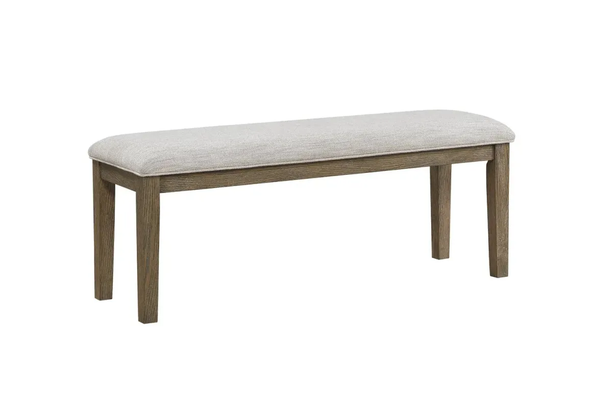 Barry Dining Table, 4 Chairs & Bench In Light Brown