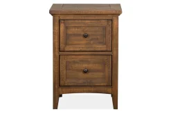 Bay Creek 3 Drawer Nightstand In Light Gray