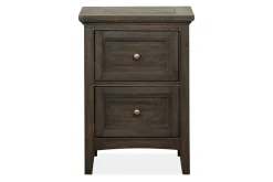 Bay Creek 3 Drawer Nightstand In Light Gray
