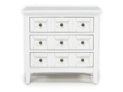 Bay Creek 3 Drawer Nightstand In Light Gray