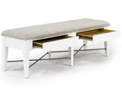 Bay Creek Bench W/ Storage In Light Gray