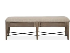 Bay Creek Bench W/ Storage In Light Gray