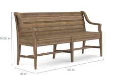 Bay Creek Bench W/ Storage In Light Gray