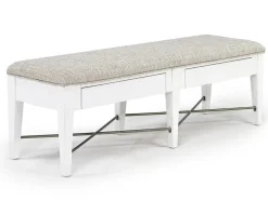 Bay Creek Bench W/ Storage In Light Gray