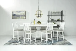 Bay Creek Counter Height Stool In Graphite, V-Back