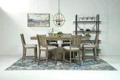 Bay Creek Counter Height Stool In Graphite, V-Back