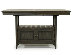 Bay Creek Counter Height Extendable Dining Table In Light Gray