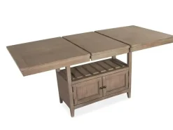 Bay Creek Counter Height Extendable Dining Table In Light Gray