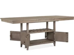 Bay Creek Counter Height Extendable Dining Table In Light Gray