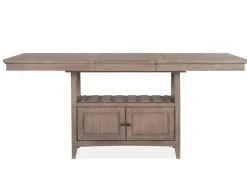 Bay Creek Counter Height Extendable Dining Table In Light Gray