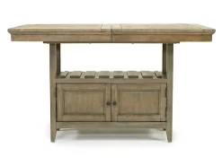 Bay Creek Counter Height Extendable Dining Table & 4 Stools In Graphite