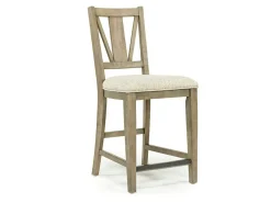 Bay Creek Counter Height Extendable Dining Table & 4 Stools In Graphite