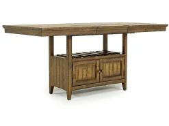 Bay Creek Counter Height Extendable Dining Table & 4 Stools In Graphite