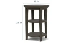 Bay Creek End Table In Graphite, Rectangle