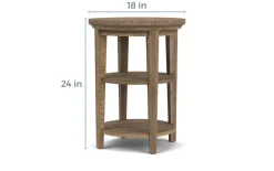 Bay Creek End Table In Graphite, Rectangle