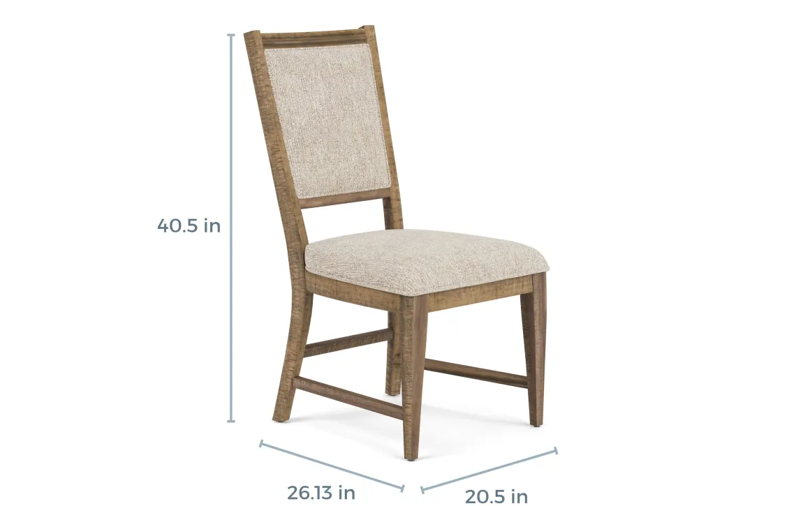 Bay Creek Extendable Dining Table & 4 Upholstered V-Back Chairs In Toasted Nutmeg