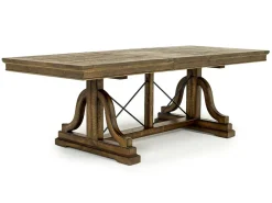 Bay Creek Extendable Dining Table & 6 V-Back Chairs In Toasted Nutmeg
