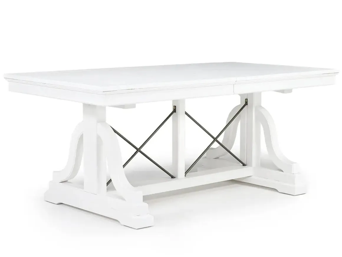 Bay Creek Extendable Dining Table, 4 V-Back Chairs & High Back Bench In Graphite