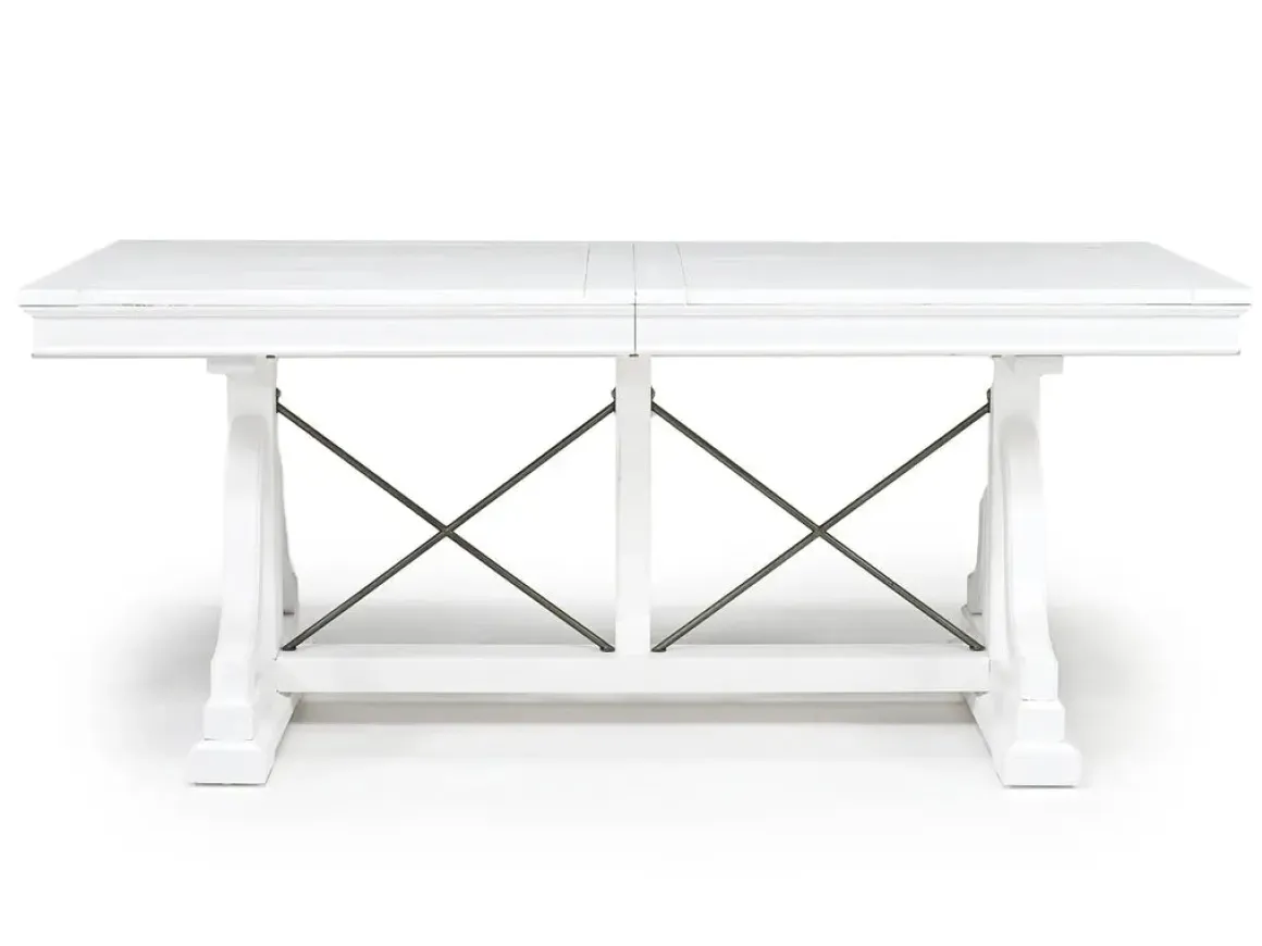 Bay Creek Extendable Dining Table, 4 V-Back Chairs & High Back Bench In Graphite