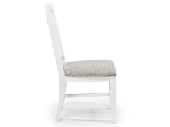 Bay Creek Extendable Dining Table, 4 V-Back Chairs & High Back Bench In Graphite