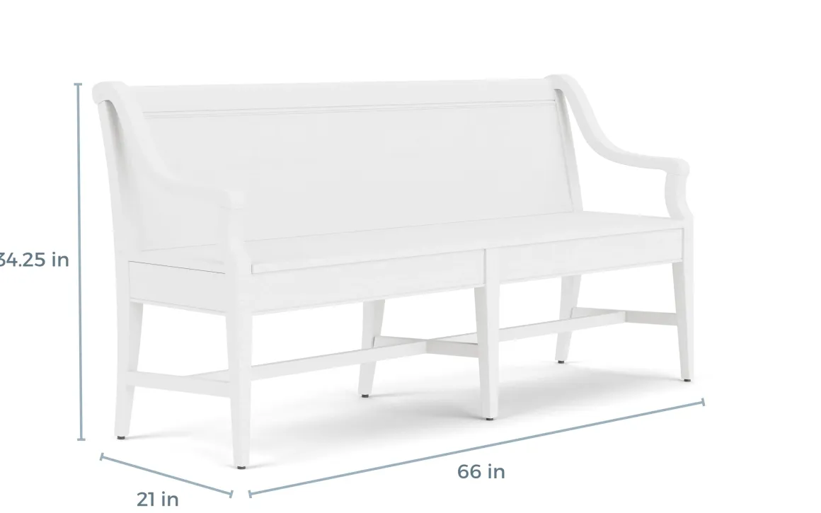 Bay Creek Extendable Dining Table, 4 V-Back Chairs & High Back Bench In Graphite