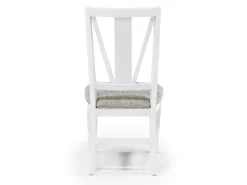 Bay Creek Extendable Dining Table, 4 V-Back Chairs & High Back Bench In Graphite