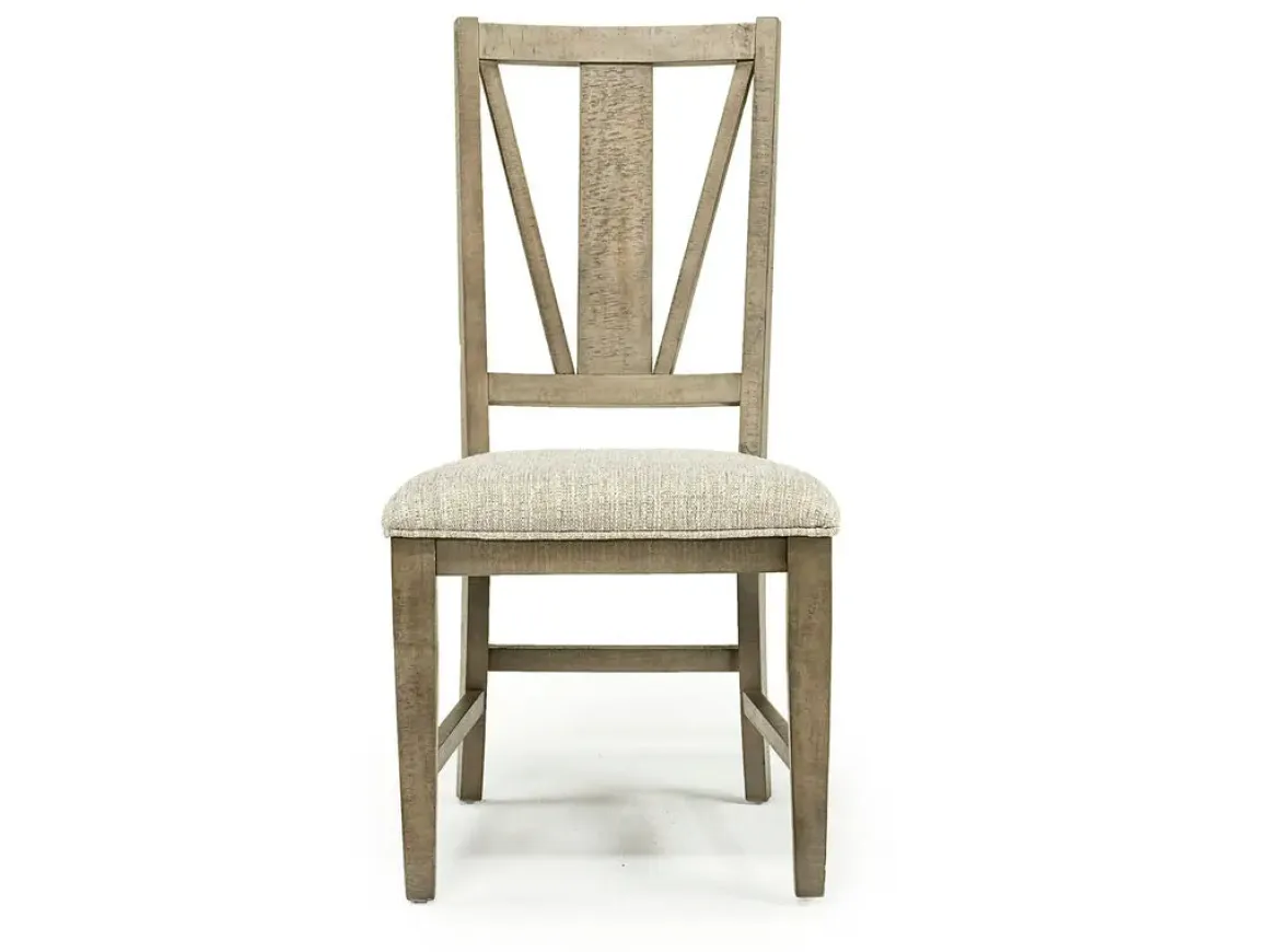 Bay Creek Extendable Dining Table, 4 V-Back Chairs & High Back Bench In Graphite