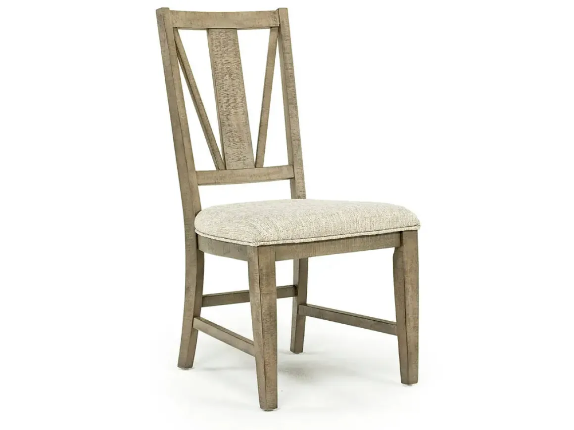 Bay Creek Extendable Dining Table, 4 V-Back Chairs & High Back Bench In Graphite