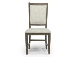 Bay Creek Extendable Dining Table, 4 V-Back Chairs & High Back Bench In Graphite