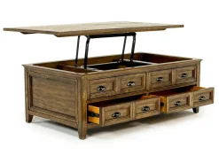Bay Creek Lift Top Coffee Table In Nutmeg
