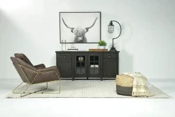 Bay Creek Media Console In Nutmeg W/ Usb Charger, 70 Inch