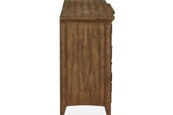 Bay Creek Media Console In Nutmeg W/ Usb Charger, 70 Inch