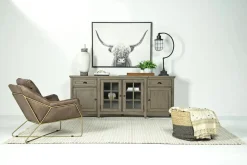 Bay Creek Media Console In Nutmeg W/ Usb Charger, 70 Inch