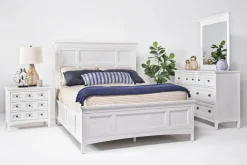 Bay Creek Panel Bed In Light Gray, Queen