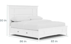 Bay Creek Panel Bed In Light Gray, Queen