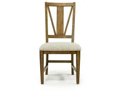Bay Creek Side Chair In Light Gray, V-Back