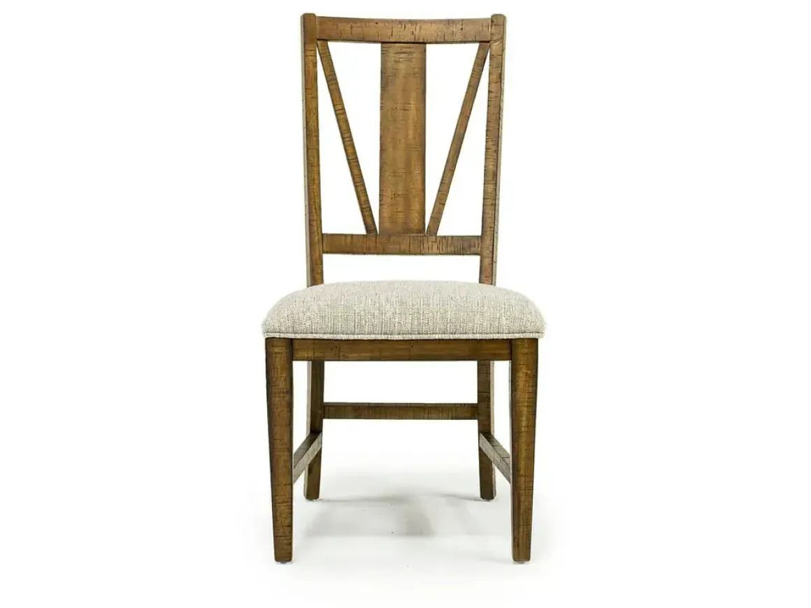 Bay Creek Side Chair In Light Gray, V-Back