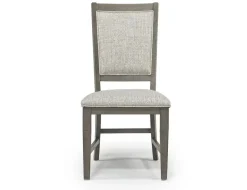 Bay Creek Side Chair In Light Gray, V-Back