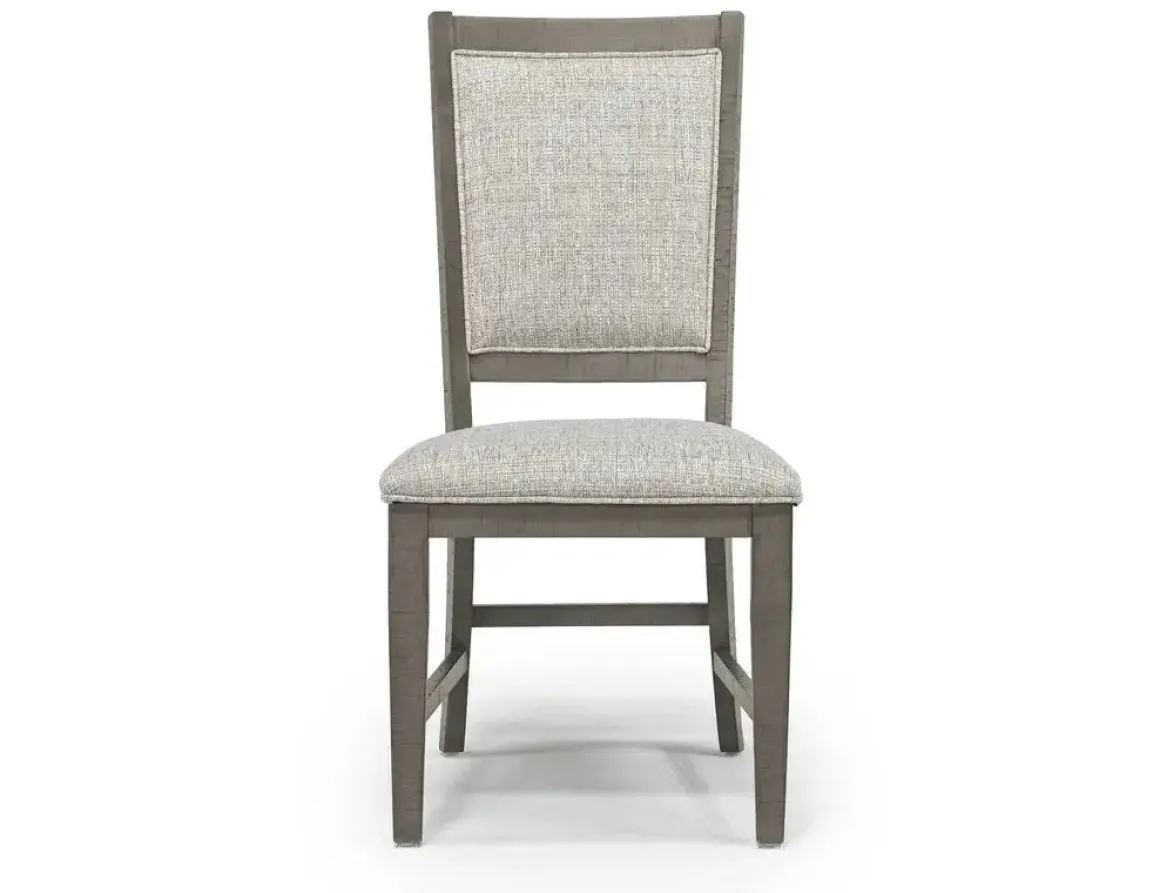 Bay Creek Side Chair In Light Gray, V-Back