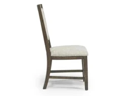 Bay Creek Side Chair In Light Gray, V-Back