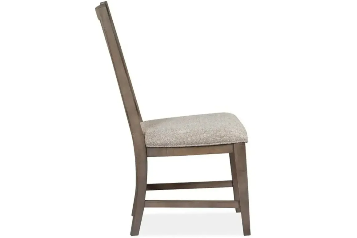 Bay Creek Side Chair In Light Gray, V-Back