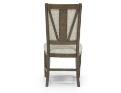 Bay Creek Side Chair In Light Gray, V-Back