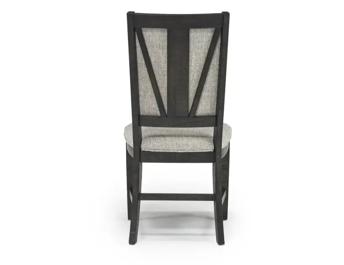 Bay Creek Side Chair In Light Gray, V-Back