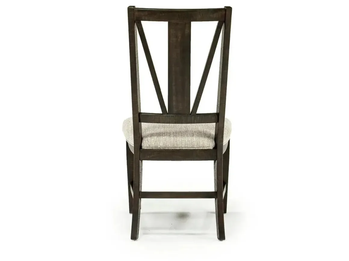 Bay Creek Side Chair In Light Gray, V-Back