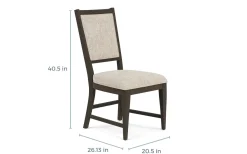 Bay Creek Side Chair In Light Gray, V-Back